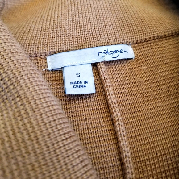 HALOGEN Double Breasted Knit Cardigan Sweater, S - Picture 4 of 5